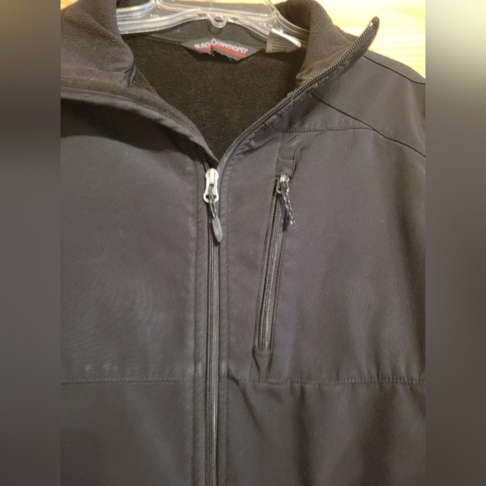 Black Diamond Men’s Jacket medium fleece lined softshell warm black‎ - Picture 3 of 11